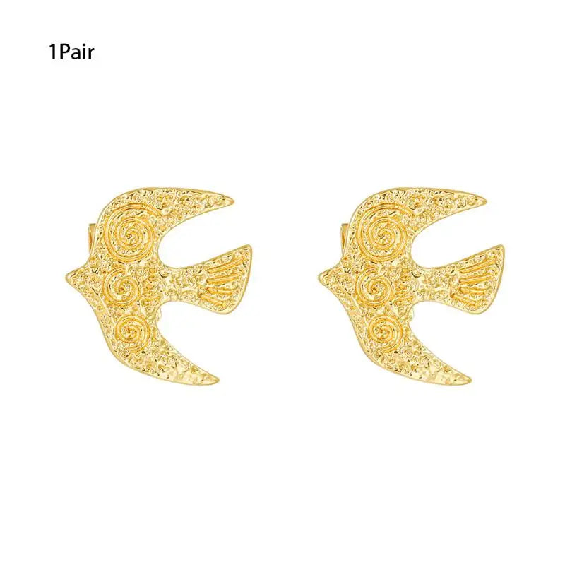 Trendy DIY Snowflake Bird Headphone Accessories Removable Buckle Qme bird Gold