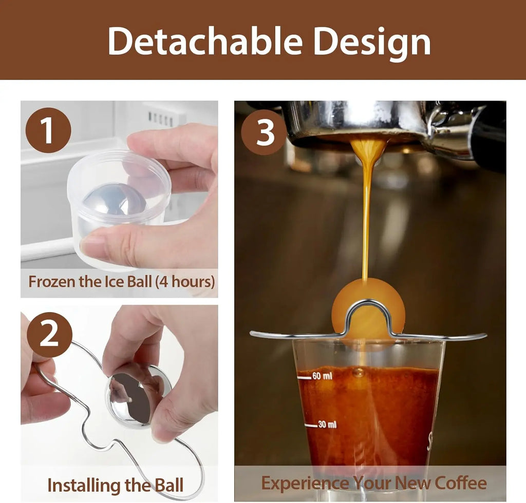 Espresso Frozen Ball Stainless Steel Chilling Cooler Machine Qme