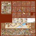18 Sheets/Bag Chinese Classic Theme 8-Fold Miniature Diorama Scenery Stickers for DIY Scrapbooking Phone Case Decoration Craft Qme 2