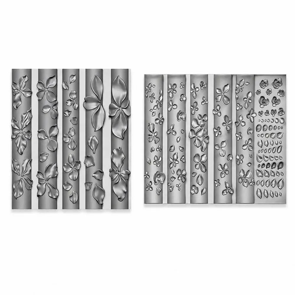 Flower Petals Silicone Nail Art Molds Women DIY 3D Resin Design Qme C-SL