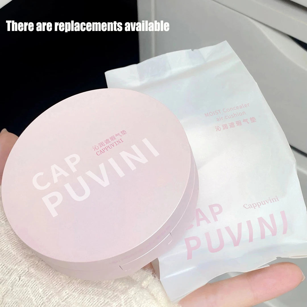 BB Cream Air Cushion Foundation Full Coverage Waterproof Long-lasting Concealer 3 Colors Cushion Compact Face Makeup Base Qme