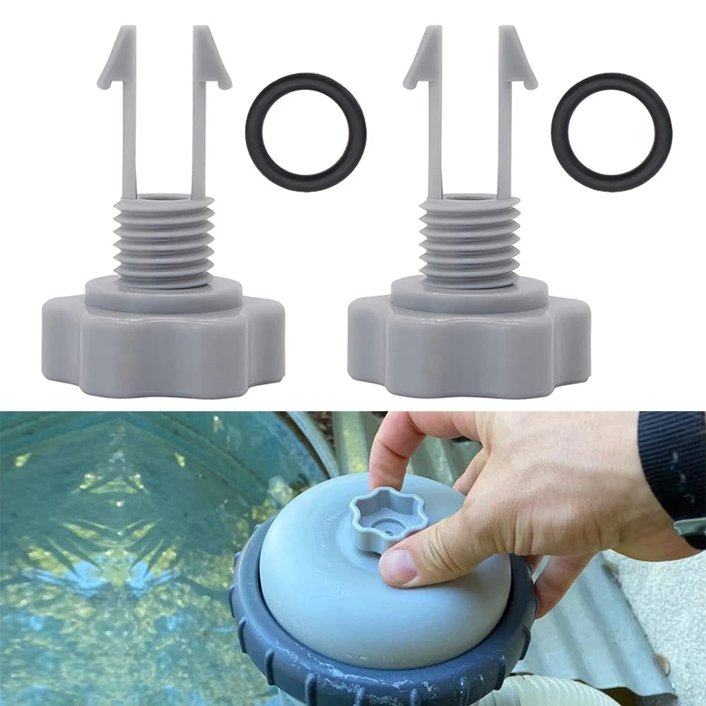 2pcs 10460 Exhaust Valves O-Ring Replacement Parts For Intex Filter Pumps 10460 10264 Garden Pool Filtration Air Release Valve Qme Default Title