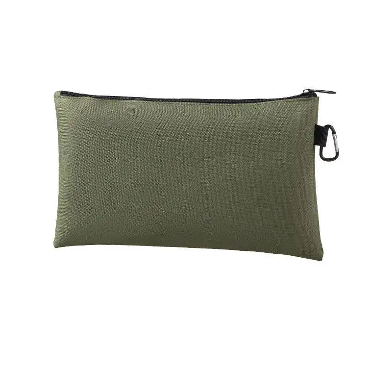 Multipurpose Storage Tool Pouches Premium Tool Bag With Zipper And Carabiner For Camping Woodworking Electrician Gardening Qme A1