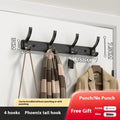 Bathroom Kitchen Accessories Black Robe Hooks Towel Hanger Nail Wall Qme Black 4 hook