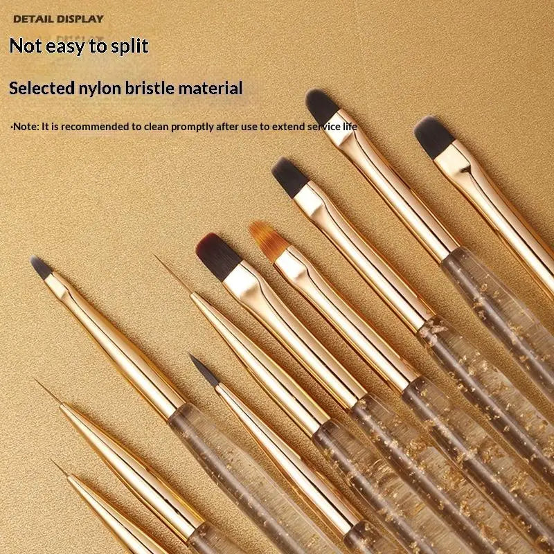 Professional UV Gel Acrylic Nail Art Brush Pen Detailed Painting Qme