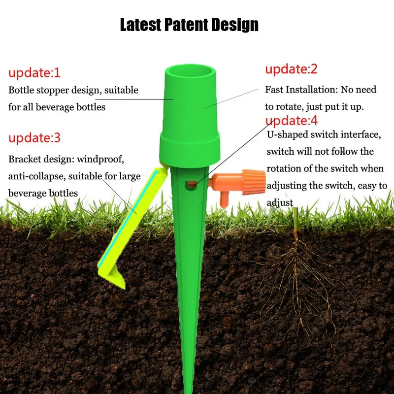 Indoor Plant Auto Watering Device, Drip Irrigation, Self - Watering Kit, Home Flower Garden Tool, Automatic Waterer Qme routine 8pcs