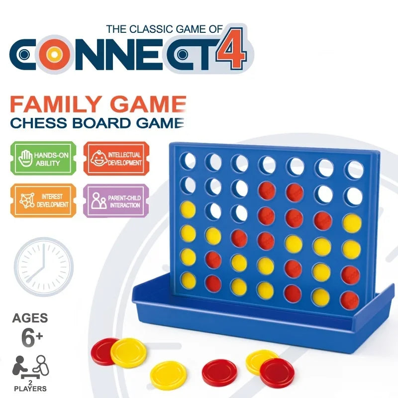 Four In A Row Bingo Chess Connect Classic Family Board Game Toys Fun Educational Toy for Kids Children Entertainment Board Games Qme