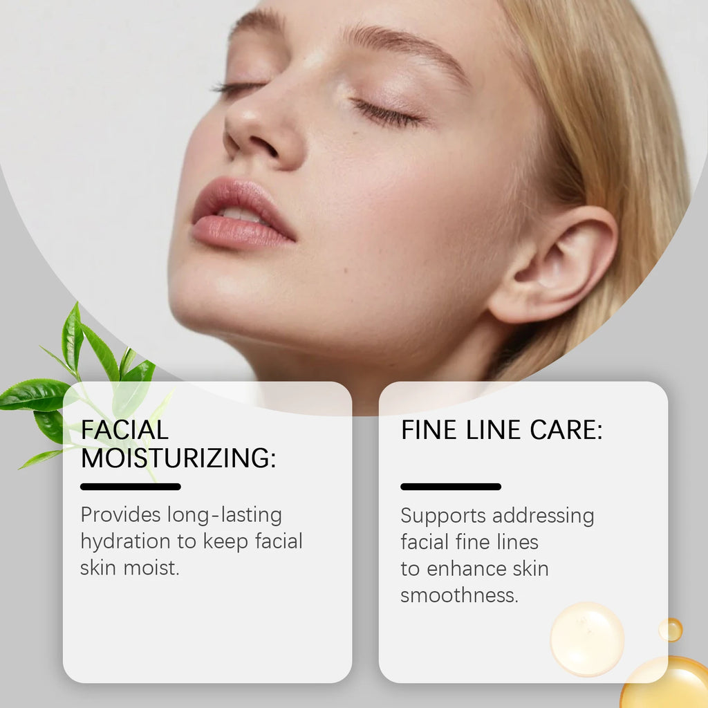 Multi-Action Soothing Repair Cream for Face Tea Tree Cream Centella Ceramide Aloe Vera Moisturizer for Sensitive & Oily Skin Qme