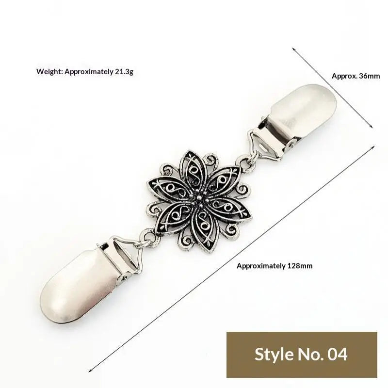 Elegant Sweater Clips Retro Back Cinch Shawl Cardigan Collar Clip To Tighten Dress Pant Waist Tightener For Women Girls Clothing Qme A4