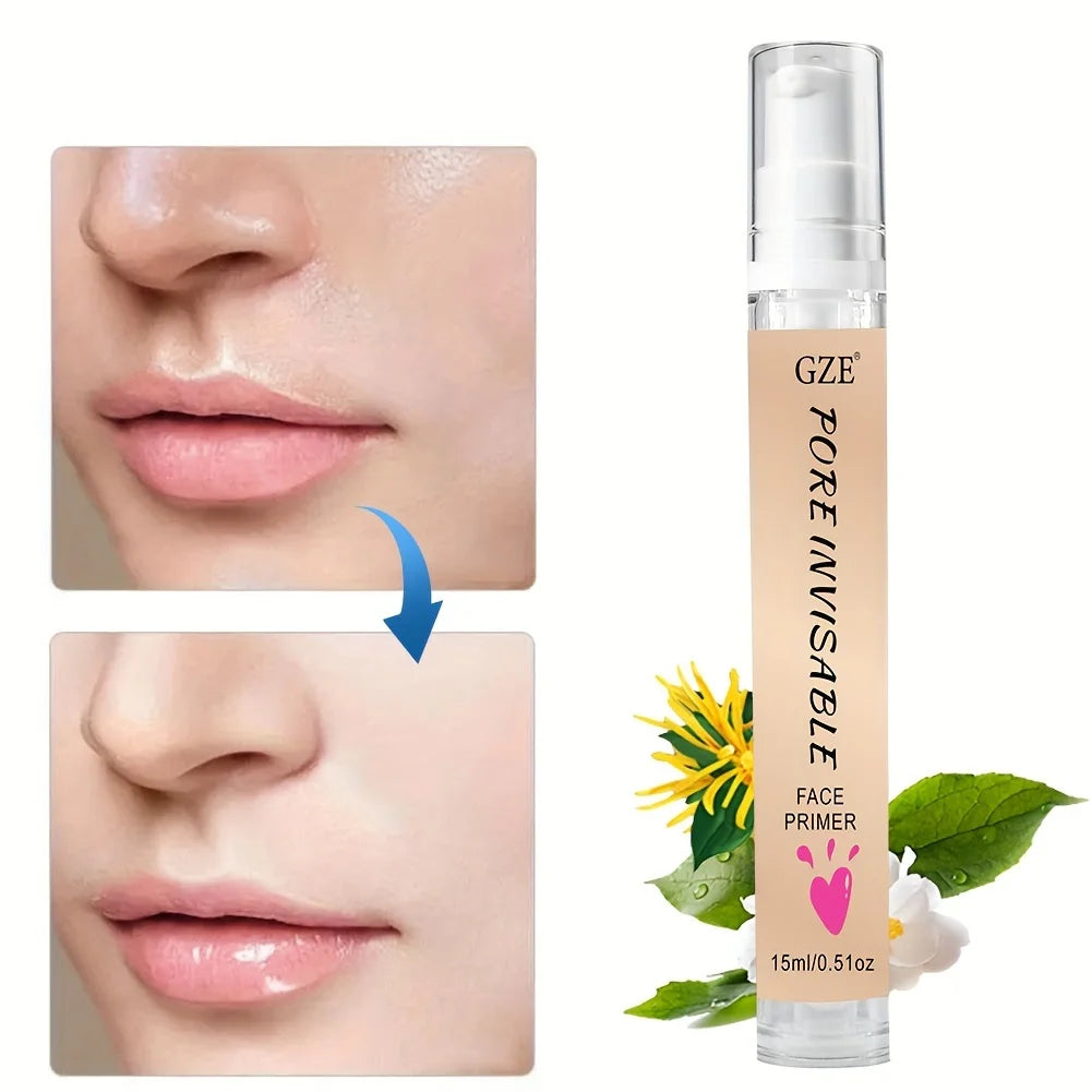 PORE INVISABLE FACE PRIMER Makeup, Blur + Pore Minimize Magical Perfecting Base Face Primer Under Foundation Pore Shrink Cream Qme
