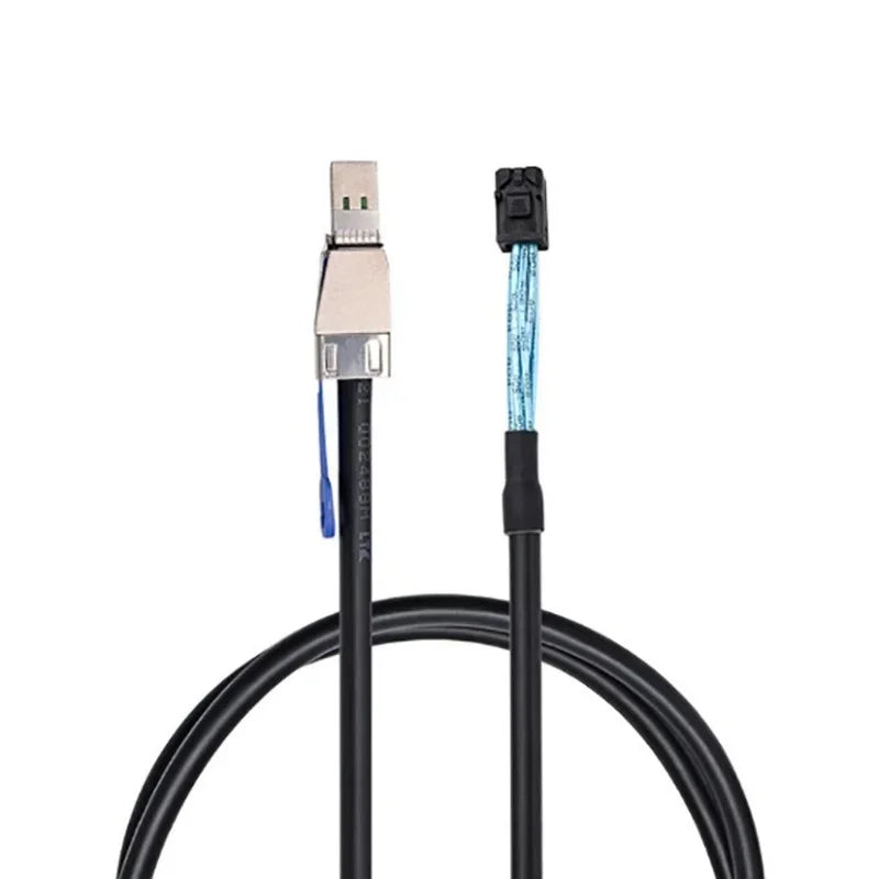 External Mini SAS HD - 8644 To SFF - 8643 High Density Data Cable 1M 2M Qme 2M