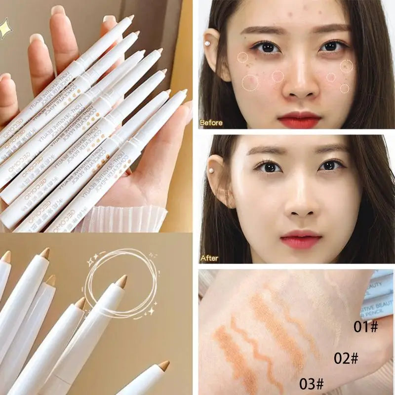 Moisturizing Brow Lip Concealer Pencil Full Coverage Waterproof Qme
