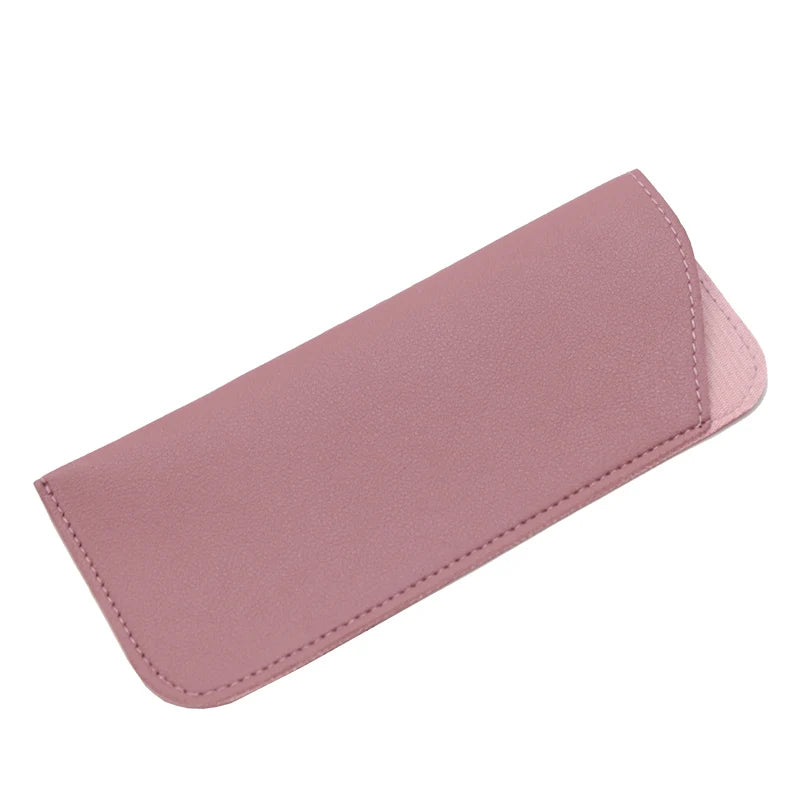Solid Glasses Bag Protective Sunglasses Cover Case Box Reading Qme pink purple