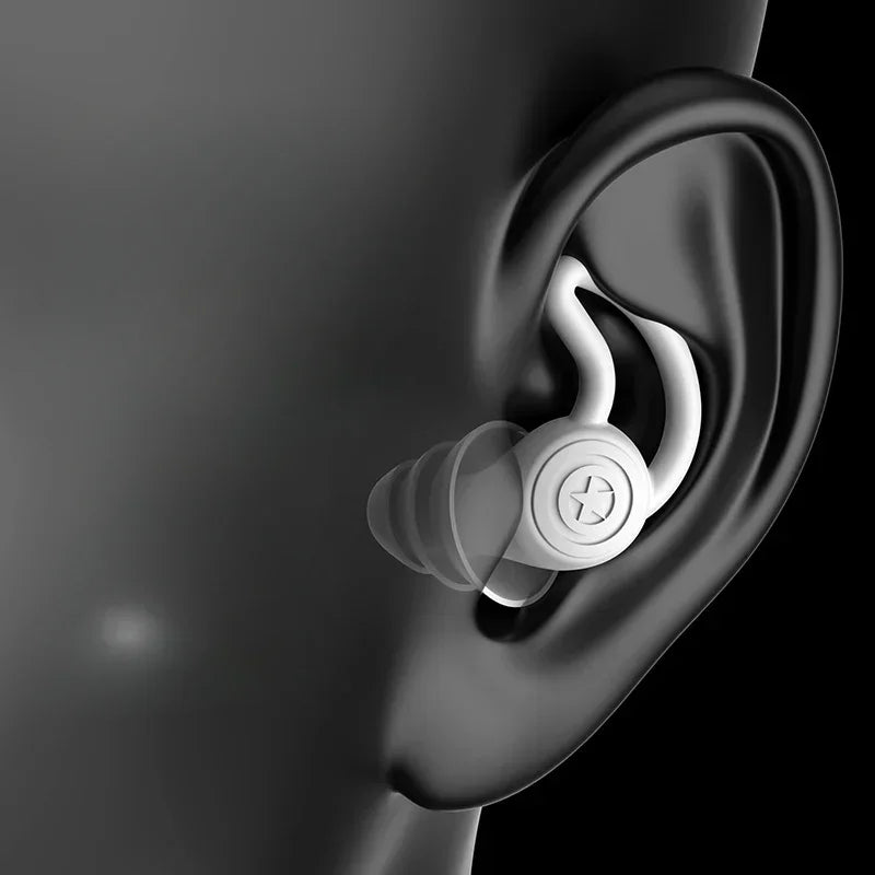 Soft Portable Anti - Noise Silicone Sponge Earplugs for Sleep and Noise Reduction Qme