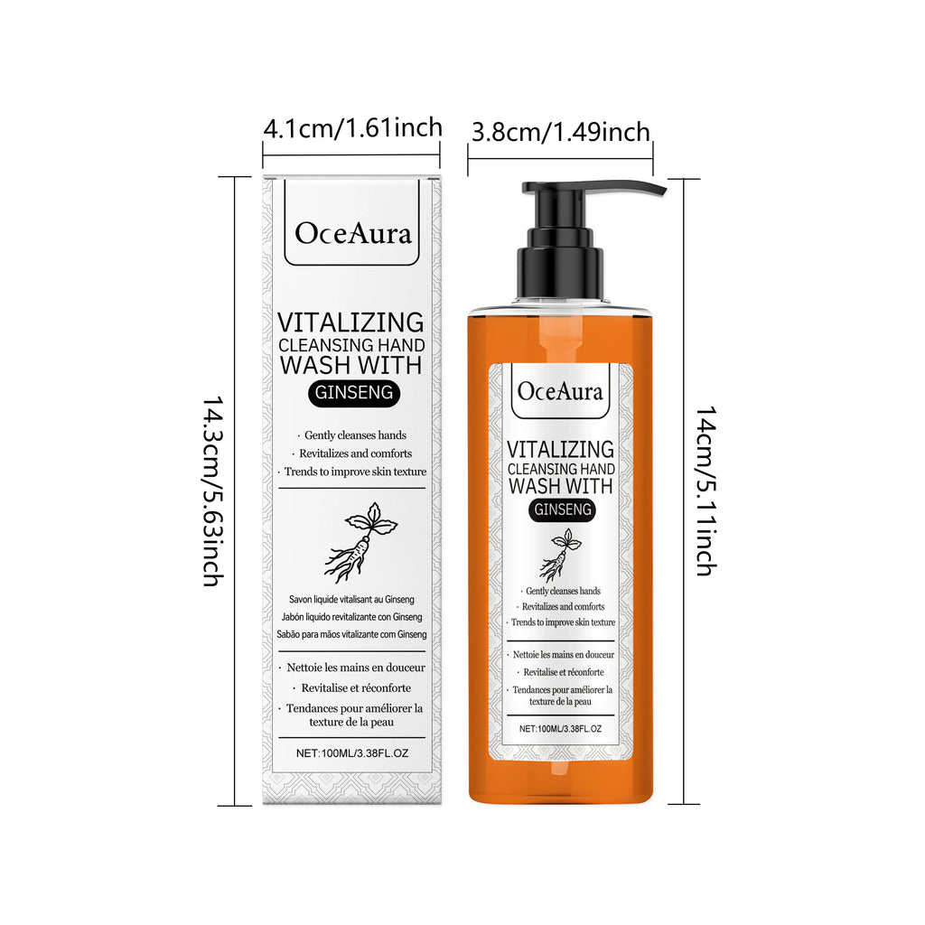 Ginseng Hand Wash Cleaning Removes Dirt Moisturizing Refreshing Non-Irritating Gentle Hand Skin Smoothing Brightening Hand Wash Qme