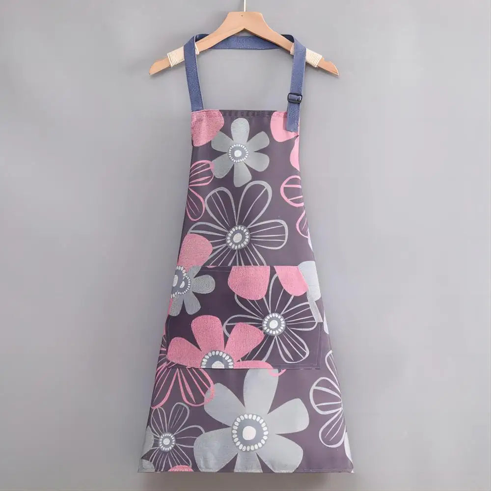 Cartoon Sunflower Apron, Summer Thin, Adjustable Strap Women'S Sleeveless Kitchen Apron Home Kitchen Clean Qme A1 OneSize