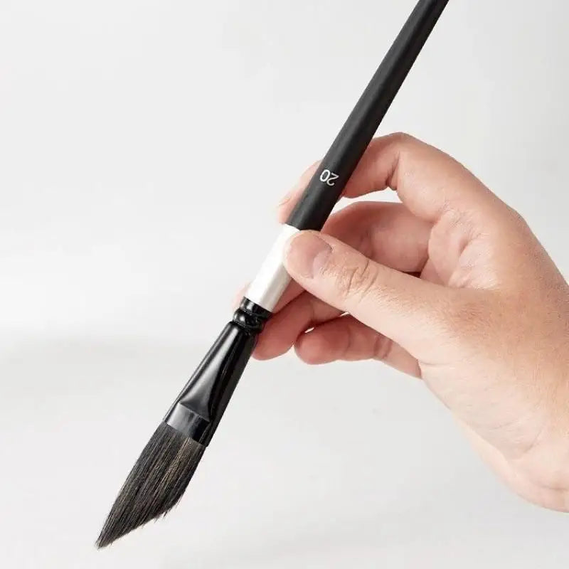 Art Paint Brush Shaped Gouache Pen Nylon Hair Fine Detailing Qme