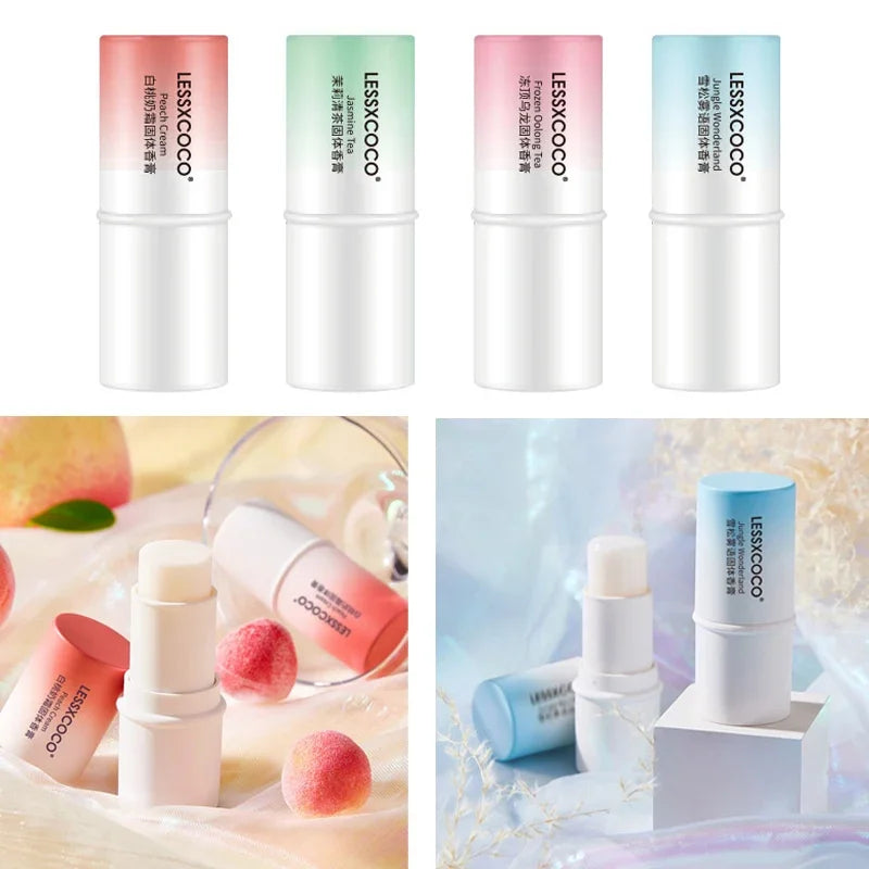 Faint Scent Solid Perfumes Balm Stick for Women Men Anti-perspirant Long Lasting Fragrances Pen Portable Easy-To-Use Deodorants Qme
