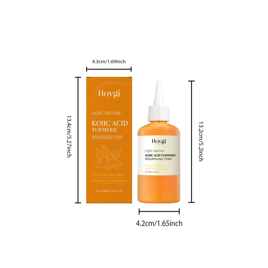 Brightening Kojic Acid Turmeric Toner Soothing Hydrating Pore Minimizing Oil Control Reduce Dullness Refreshing Facial Skin Care Qme