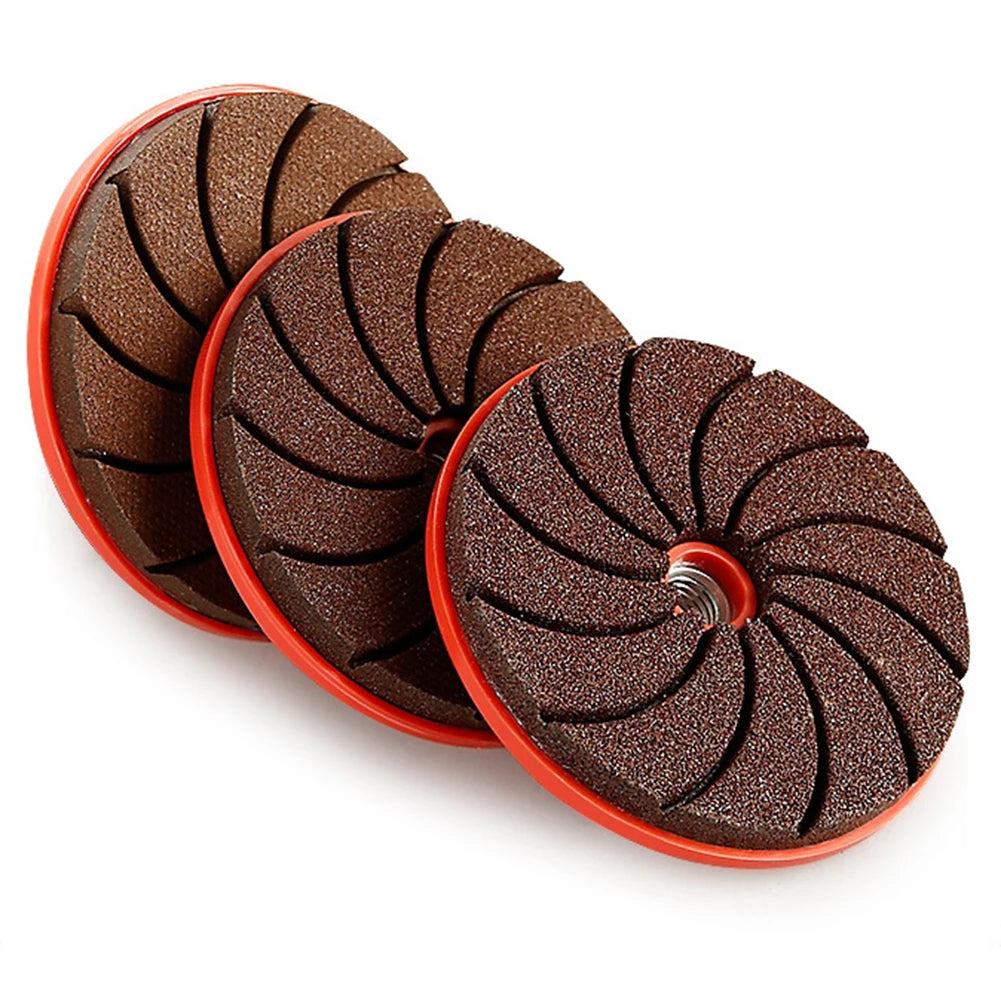 80mm 3 Inch Polishing Wet/Dry Polishing Pad With Backer For Grinding Granite Stone Concrete Marble Quartz Abrasive Tool Qme