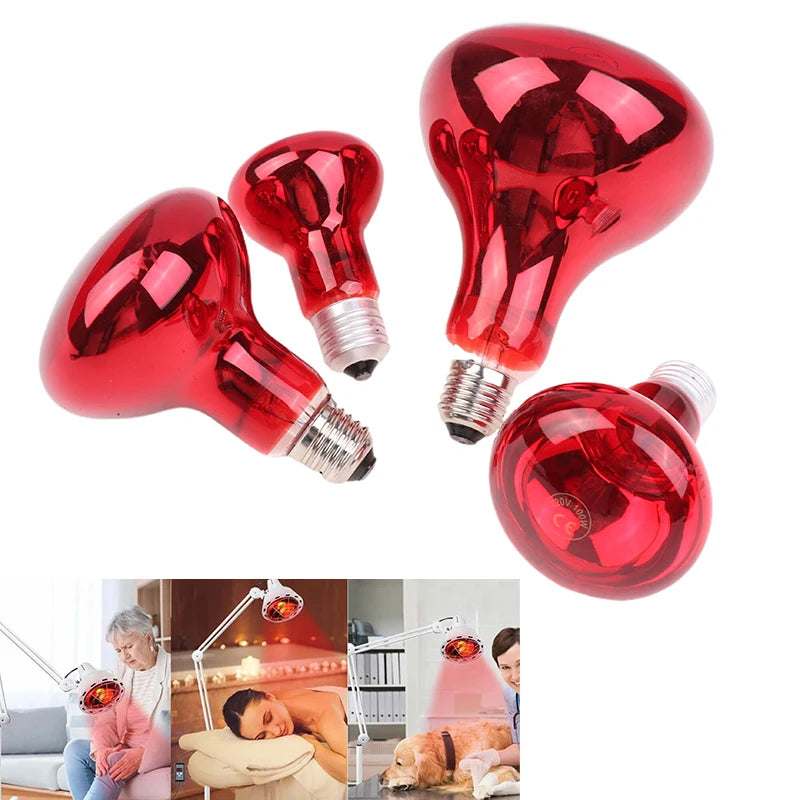 Multi Functional Red Heat Lamp Bulb 60W 100W 150W Near Infrared E27 Qme