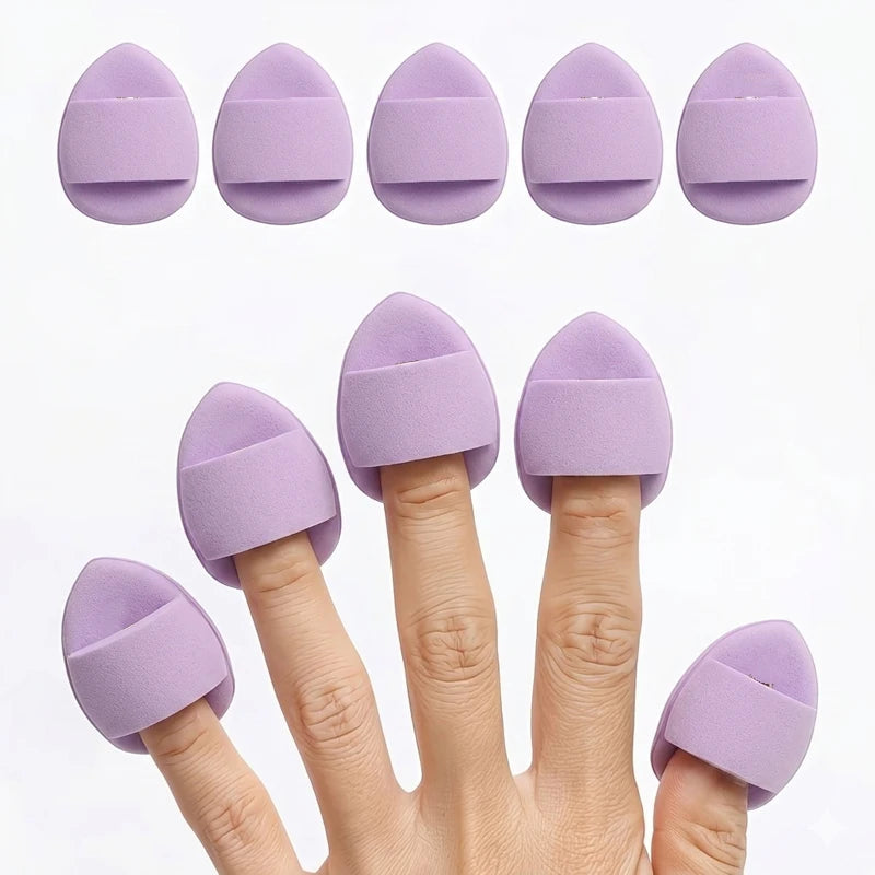 20-pack Green Reusable Mini Cushion Puffs Suitable BB Cream Wet Dry Qme purple