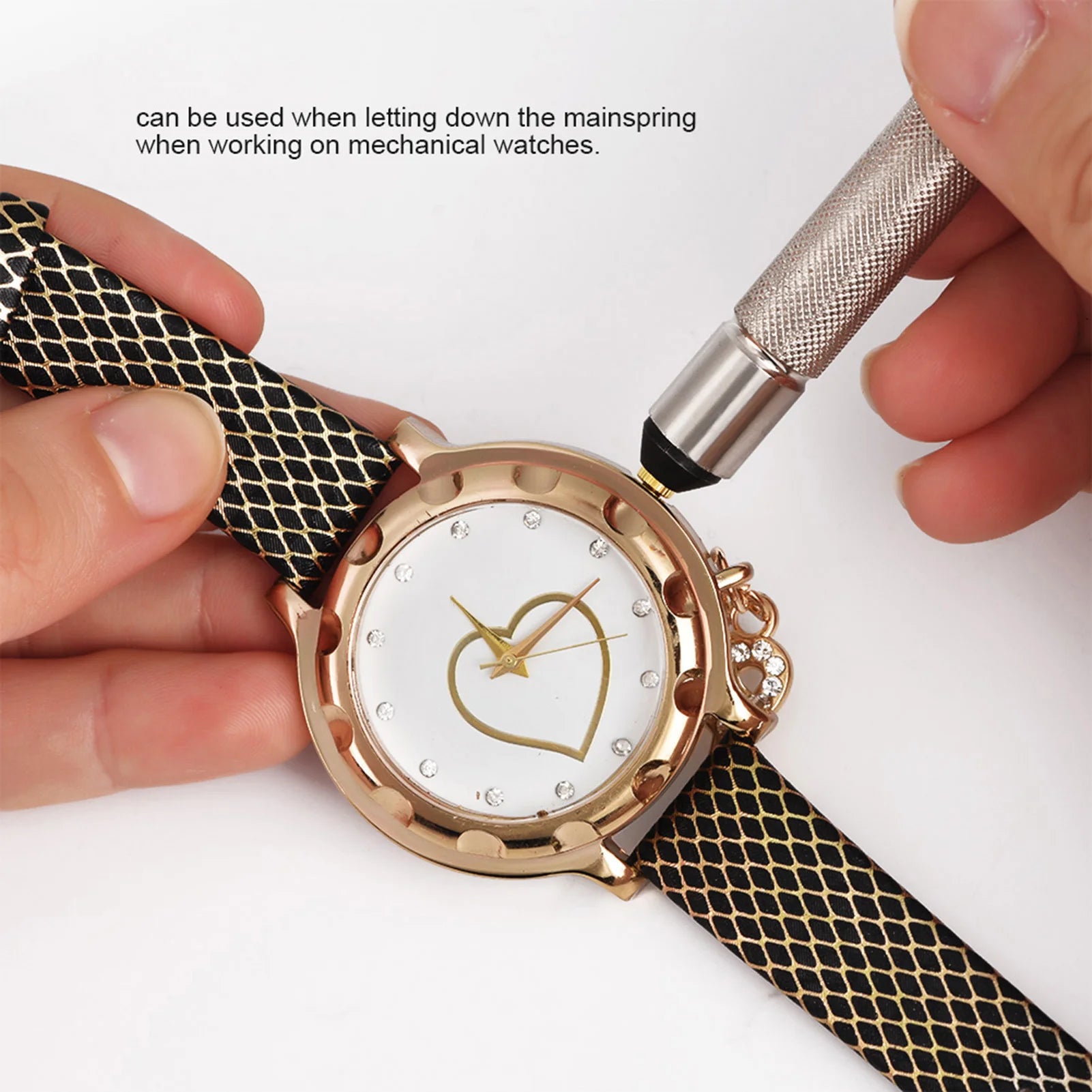 3 - 4.5mm Handy Wristwatch Watch Crown Winder Helper Mechanical Winding Repair Tool Watch Crown Winder Tool for Watchmaker Qme