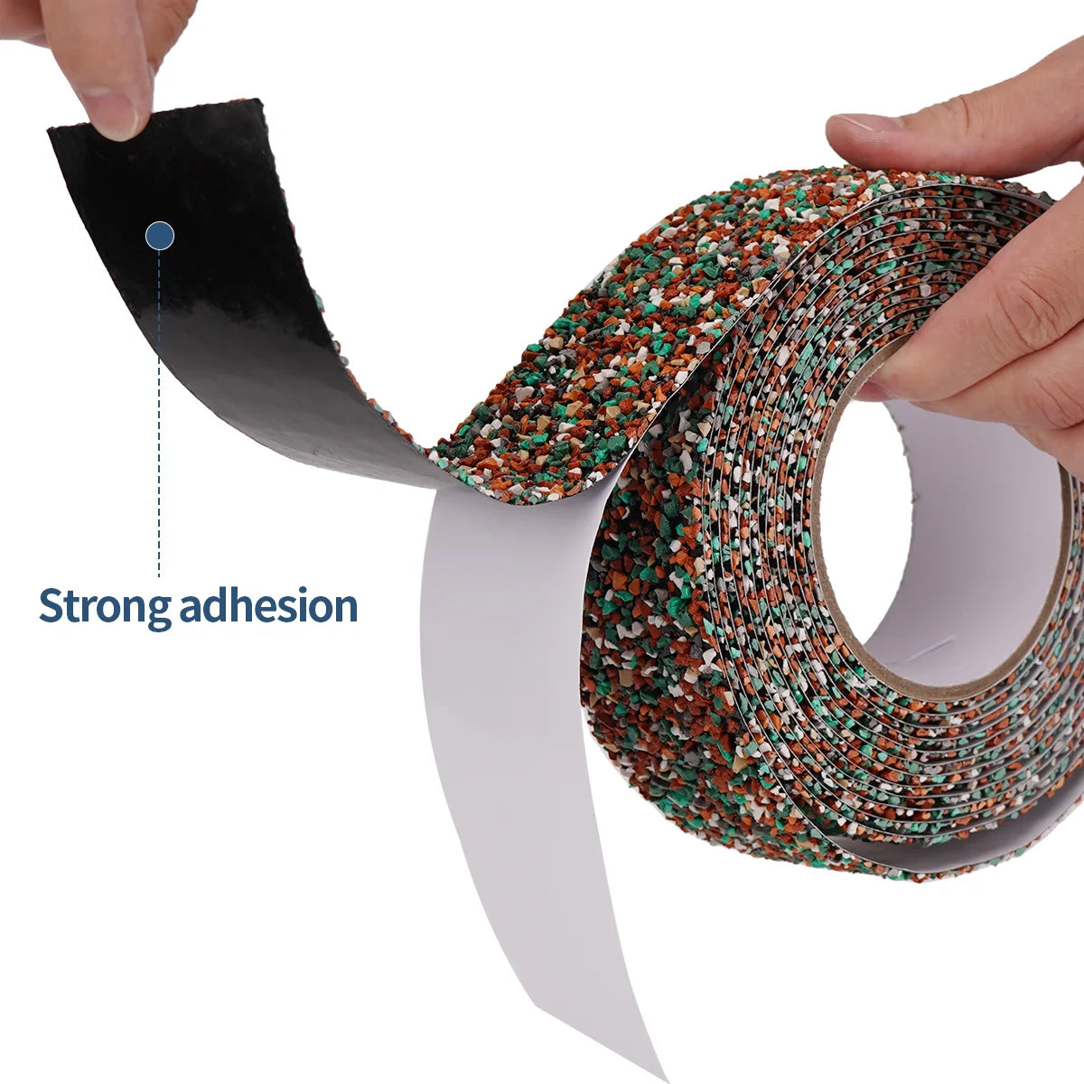 Non-Slip Blue Rubber Tape Durable PE Material with Grip Ideal for Indoor Outdoor Stair Tread Tubs Boats Trailways Residue-Free Qme