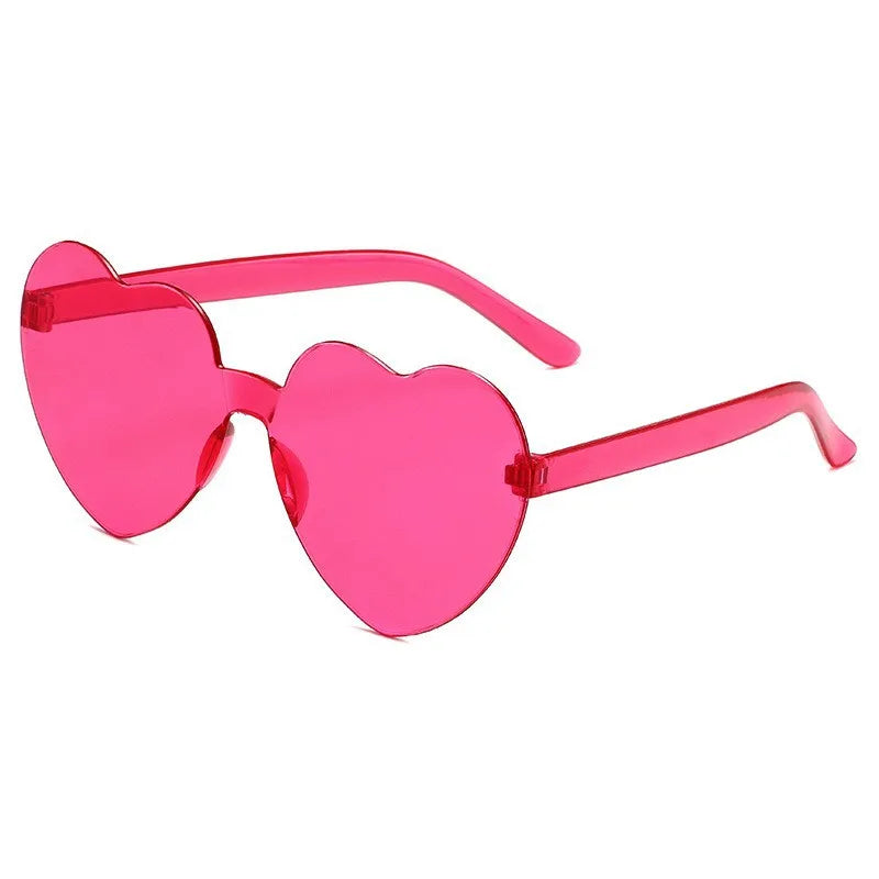 Heart Sunglasses Retail /Wholesale 5-15PCS Wedding Bachelorette Bridesmaid Beach Party Multi-Color Photo Props Gifts Qme SunglassesRoseRed 15PCS