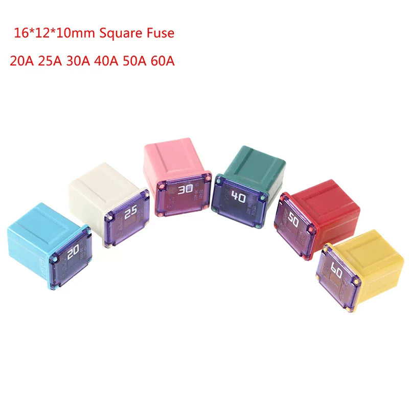 Square Fuse 20A 25A 30A 40A 50A PEC Automotive Car Tube Waterproof Qme