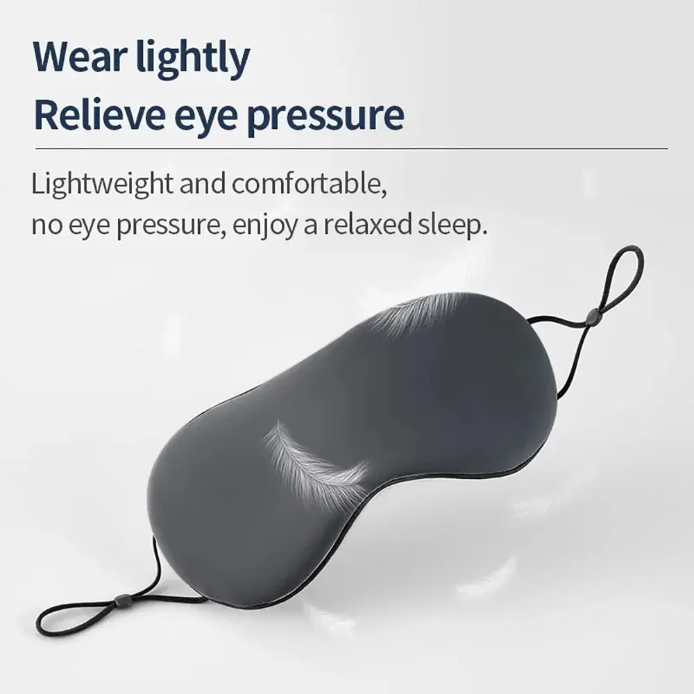 Eye Mask Warm & Cool Dual Use Adjustable Light Blocking Breathable Ice Silk Sleeping Travel Eye Cover Night Aid Sleep Eyepatch Qme