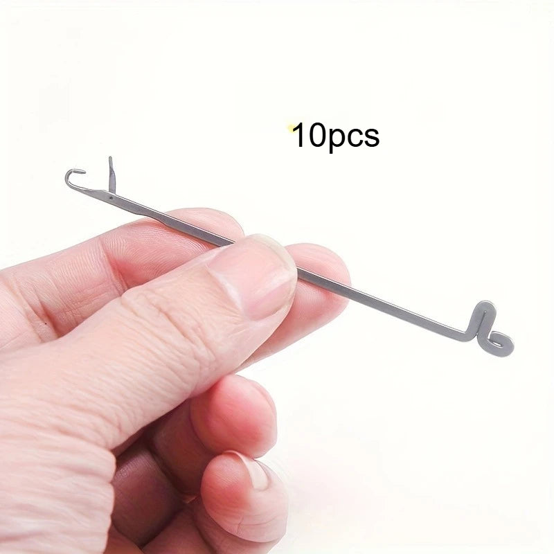 Sweater Repair Hook Needles Stainless Steel Knitting Mending Needle Tool for Wool Knit Clothes Socks Hole Fix Qme 10pcs