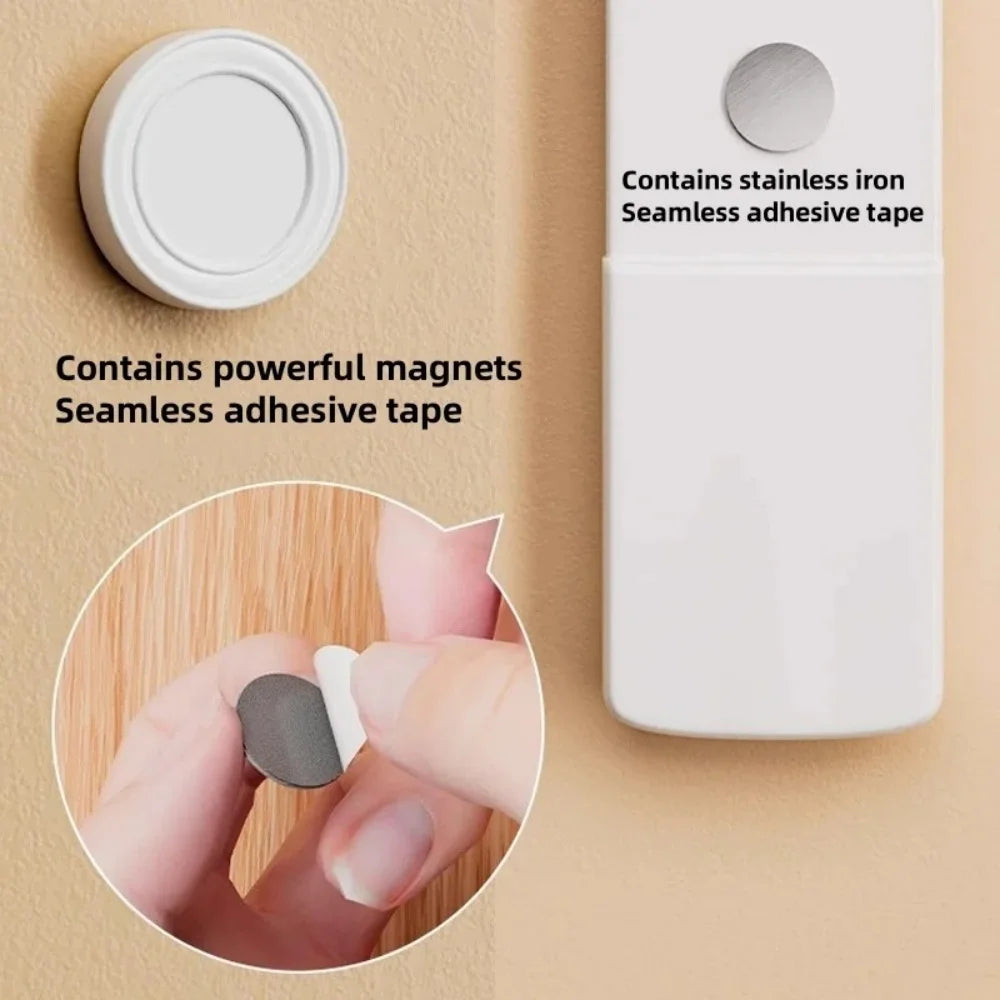 12/1PCS No Drill Magnetic Remote Control Holder Silicone Wall Mount Organizer Self Adhesive Multipurpose Storage For Home Office Qme