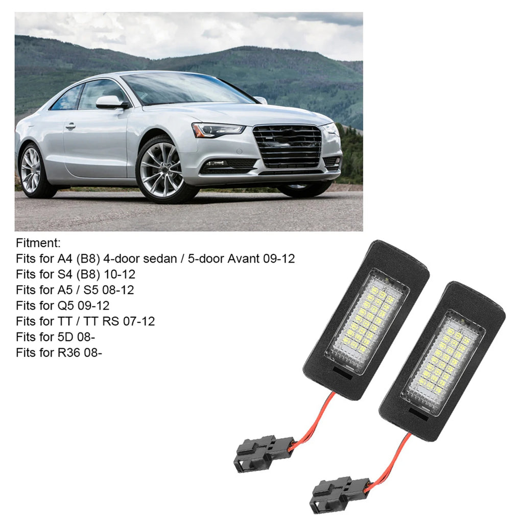 8T0943021 LED License Plate Light LED License Plate Light Signal Lamp Fits for 8T0943021 Replacement LED Signal Lamp Qme