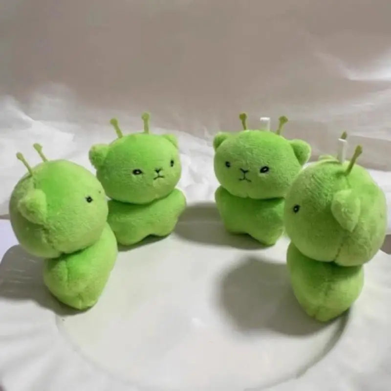 Party Alien Cat Plush Toy Cartoon Stuffed Animal Keychain Accessories Qme
