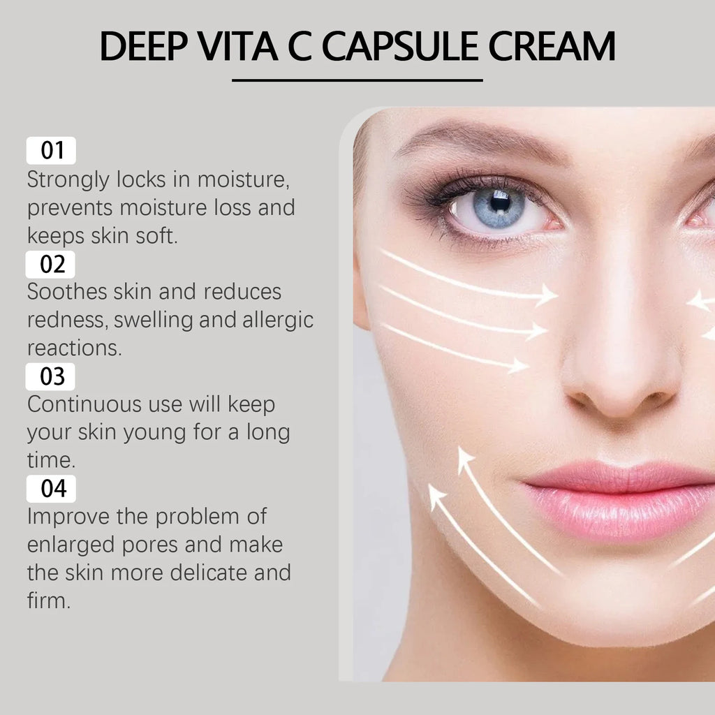 Nicotinamide Cream Capsules Brightening Hydrating Fade Dark Spot Lightening Melasma Even Skin Tone Shrink Pore Vitamin C Cream Qme