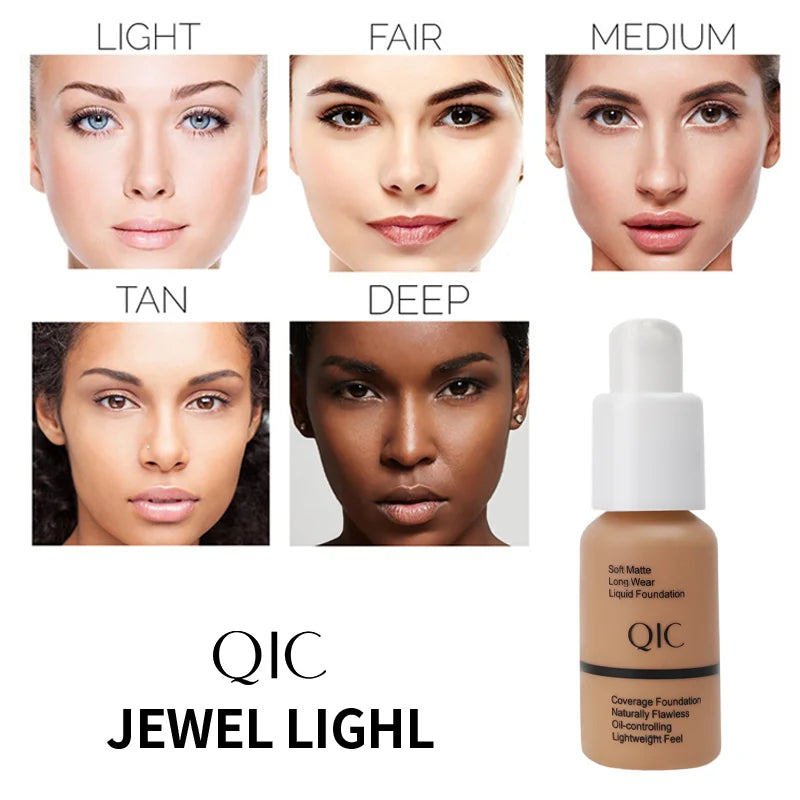 Matte BB Cream, Lightweight Full Coverage Foundation, Long Lasting Moisturizing, Waterproof Sweatproof Oil Control Face Makeup Qme
