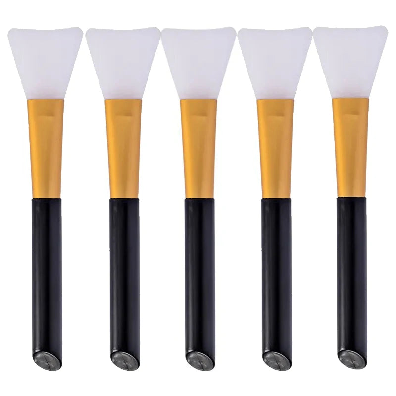 1 2 3 5-pack Silicone Facial Mask Brushes Mild Soft Suitable All Skin