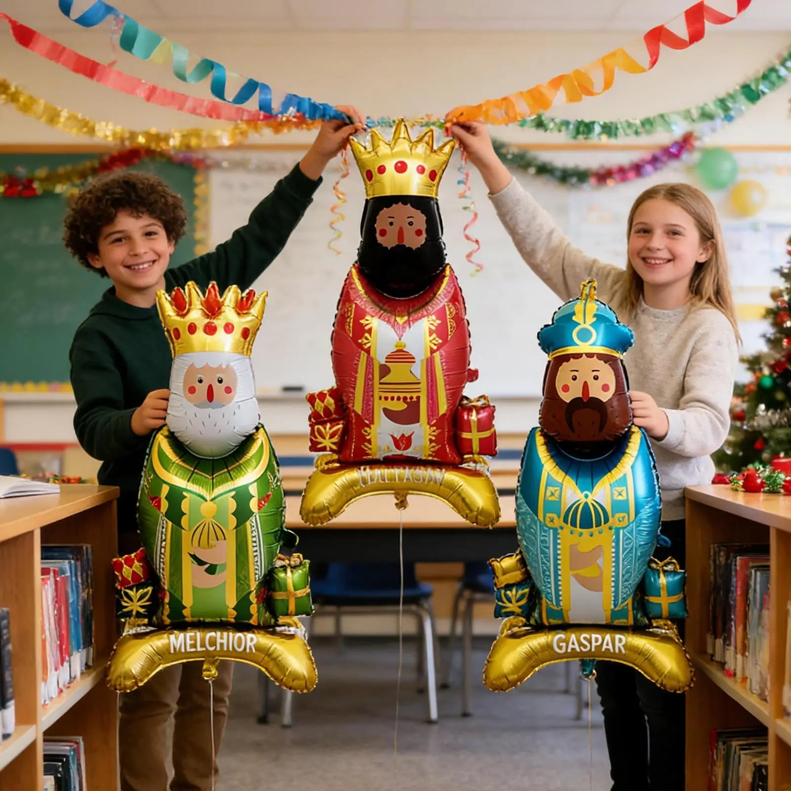 3pcs/set Kings Balloons King's Head Crown Balloons Cartoon King Aluminum Film Balloon Baby Shower Supplies Christmas Gift Globos Qme