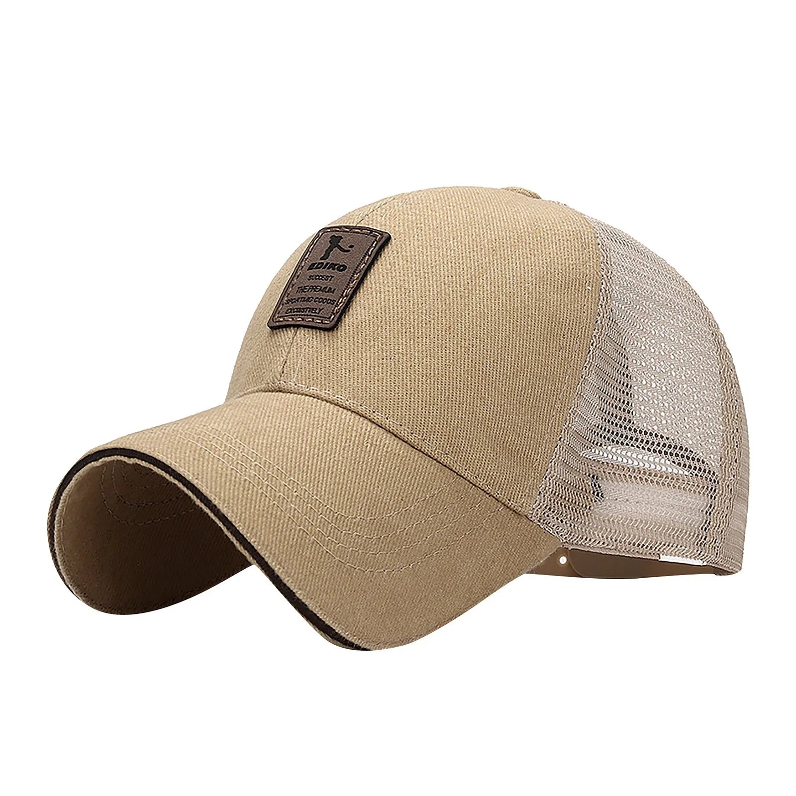 New Quick Dry Mesh Breathable Running Baseball Cap Summer Sun Protection Fishing Hat for Men Women Outdoor Running Hiking Cap Qme Brown One Size