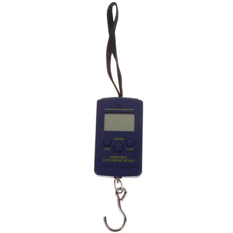 Mini Electronic Digital Portable Hanging Scale Weighs Tool Fishing Qme Blue