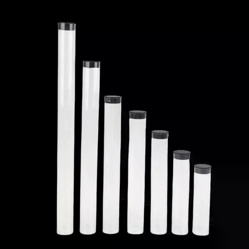 Clear Travel Toothbrush Case Storage Tubes Lids Portable Holder Qme