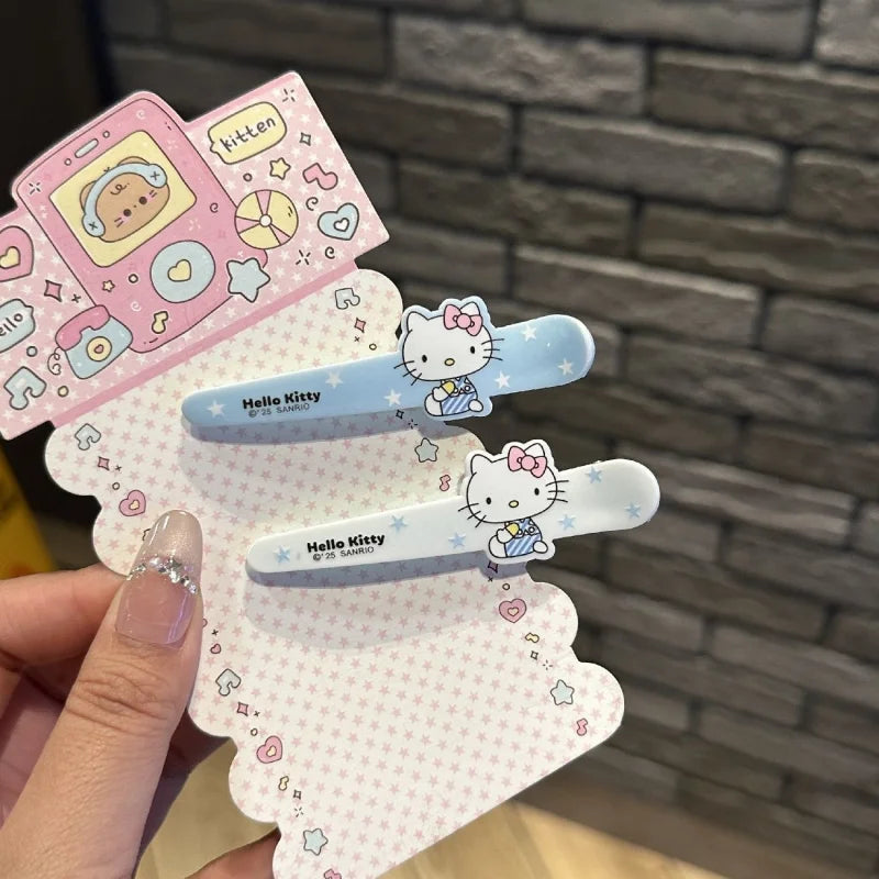 Cute Hello Kitty Duck-billed Hair Clips Student Versatile Accessories Qme