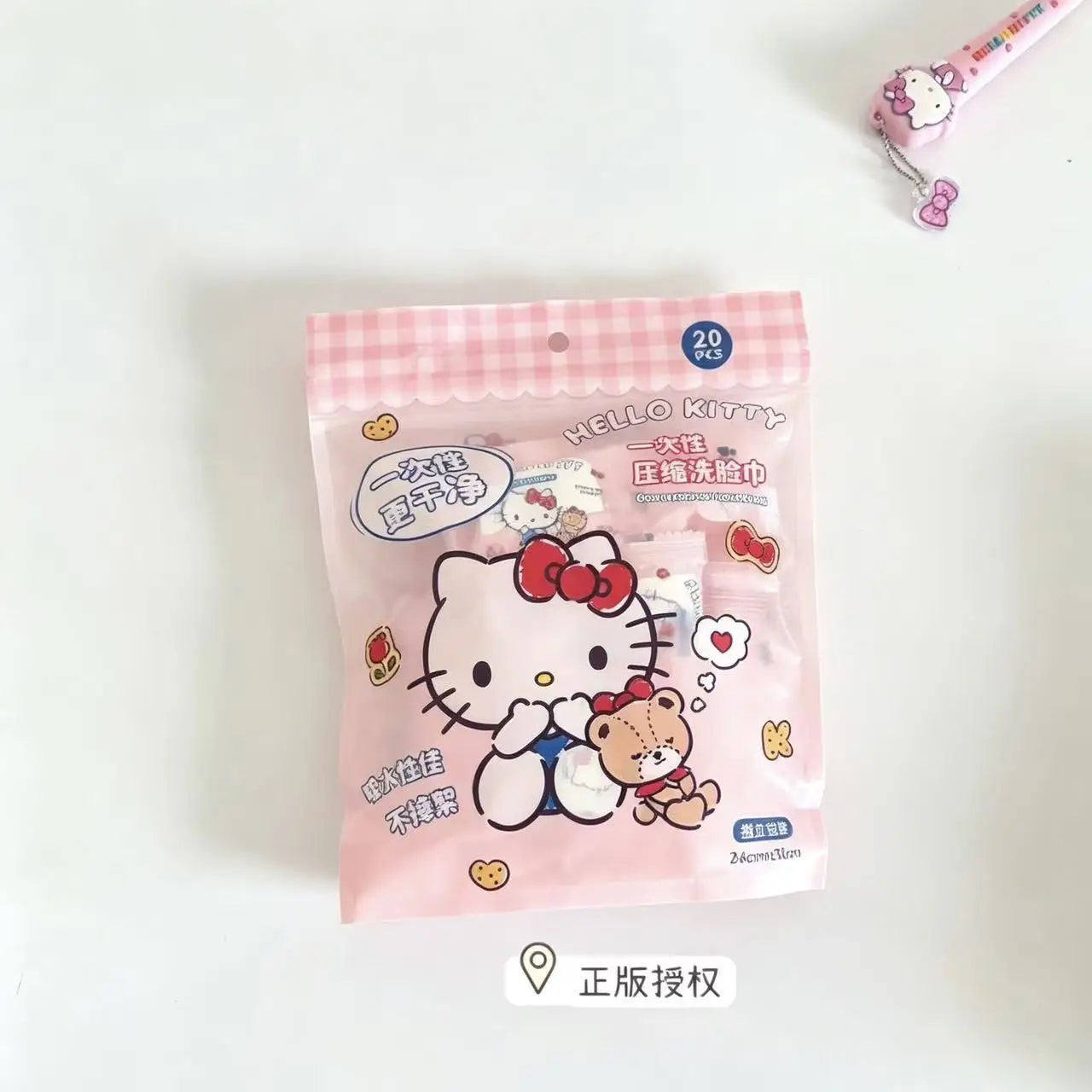 Hello Kitty Disposable Gloves Cute Food-grade Plastic Bags Boxes Qme 6 Compressed Tow