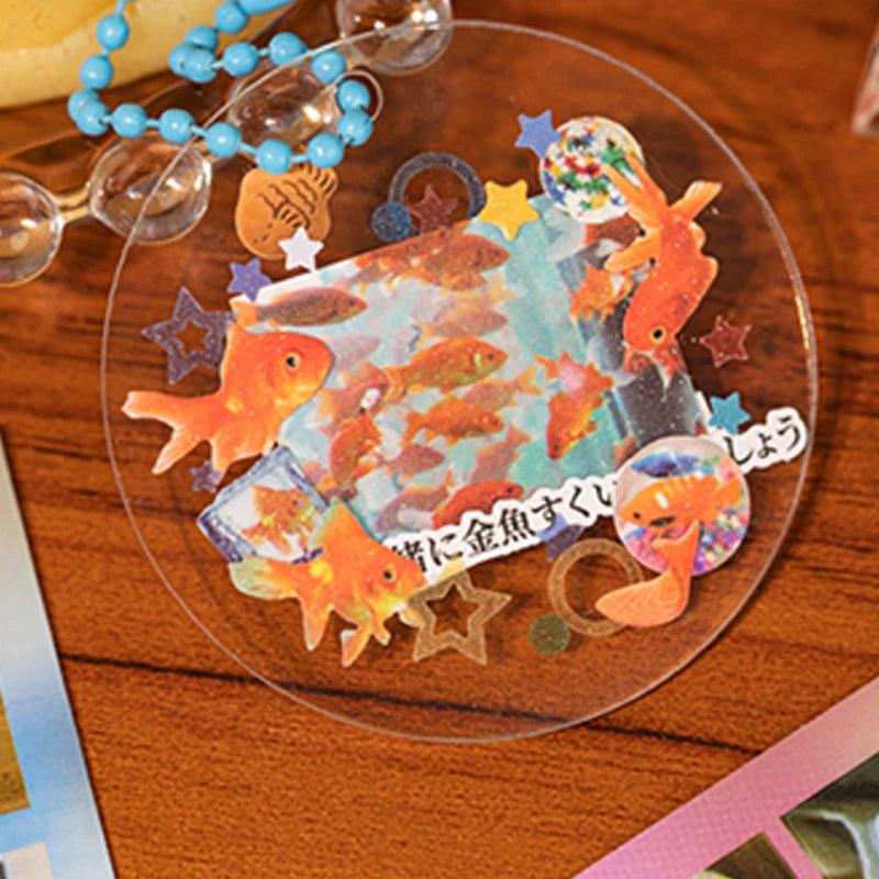 Die Cut Japanese Stationery Stickers Book Retro Cartoon Decorative Sticker Handmade Scrapbooking Journal Supplies Qme