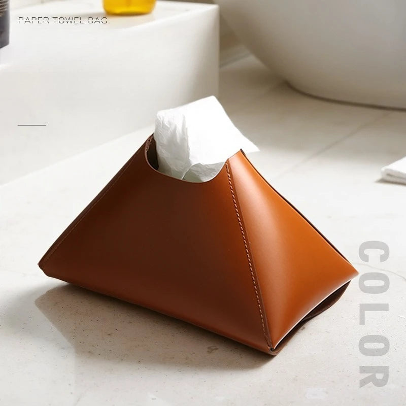 Tissue Bag Nordic Simple Box Convenient Pumping Paper Towels Leather Qme