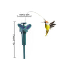 Hummingbird Solar Solar Powered Flying Hummingbird Funny Solar or Battery Powered Toy Wobble Fluttering Bird for Garden Yard Qme Random Color