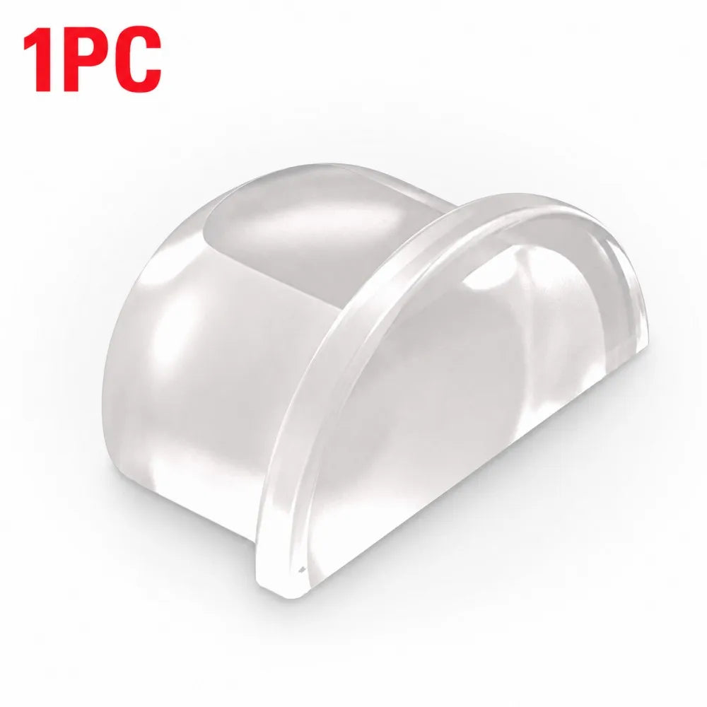 1-8pcs Transparent Silicone Door Stopper Self Adhesive Wall Protector Rubber Bumper Pad For Door Handle Cabinet Corner Furniture Qme 1pc