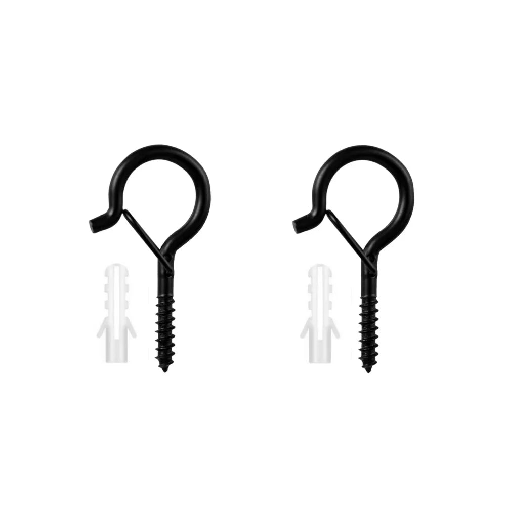 40PCS Sheep Eye Hook with Safety Buckle Q-type Screw Hook for Hanging Outdoor String Lights Ceiling Storage Pegboard Accessories Qme M5-2pcs