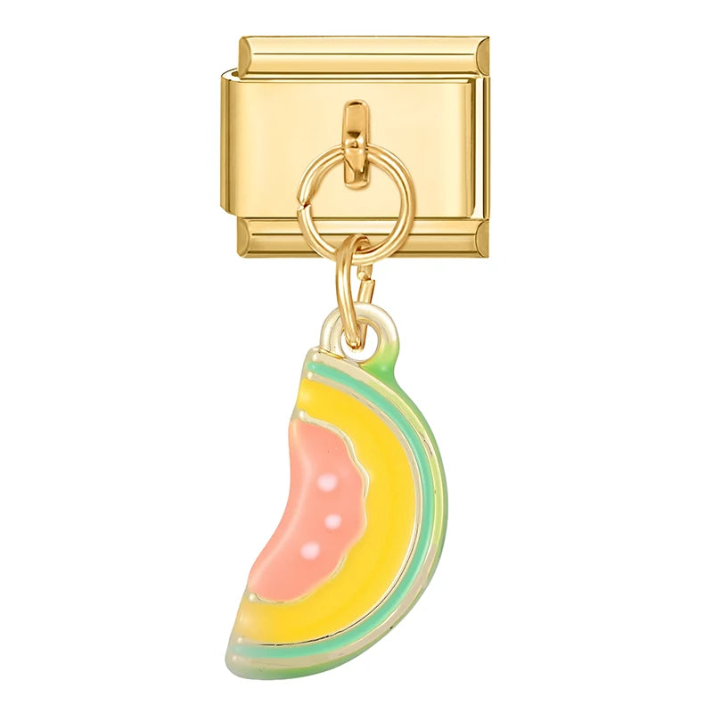 2025 Women Fish Dolphin Fruits Mushroom Italian Charms Links Beads